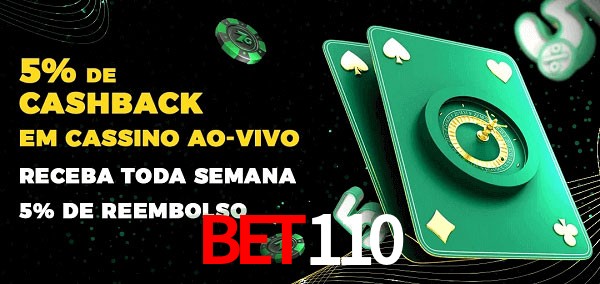 Promoções do cassino ao Vivo bet110